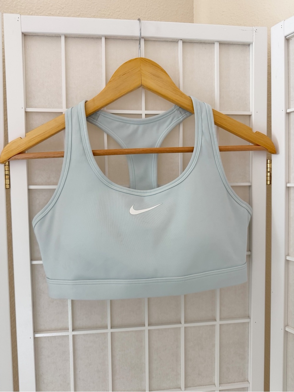 Nike Light Blue Racerback Sports Bra Medium